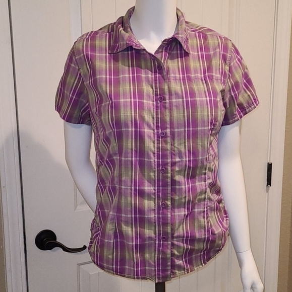 The North Face Tops - The North Face Vaporwick Button Front